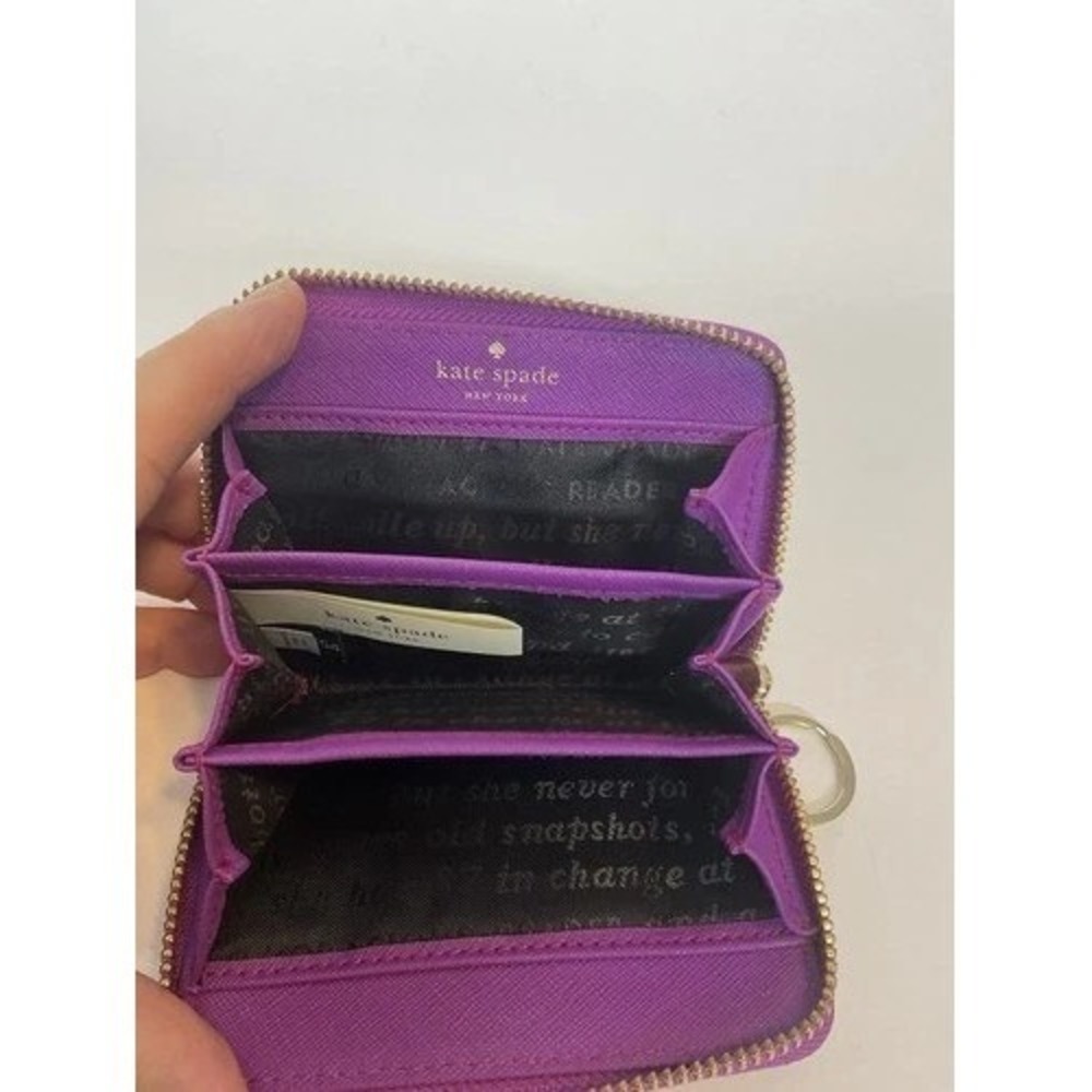 Kate Spade ZipAround Initial Wallet J! Jenny Jessica Jasmine Women 4.5"x3" China - Picture 8 of 13